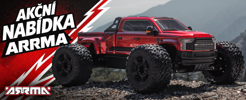 Akční nabídka RC modelů značky Arrma
