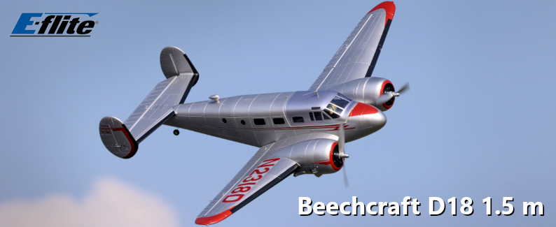 E-flite Beechcraft D18 1.5m