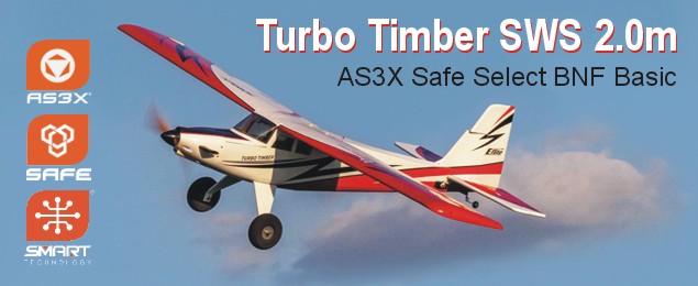 Turbo Timber SWS 2.0m AS3X Safe Select BNF Basic