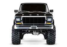TRX-4 Bronco View of Front Grill and Chrome-Finished Bumpers
