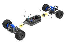 RC model auta Traxxas Rustler 4X4 2BL TRA67164-4