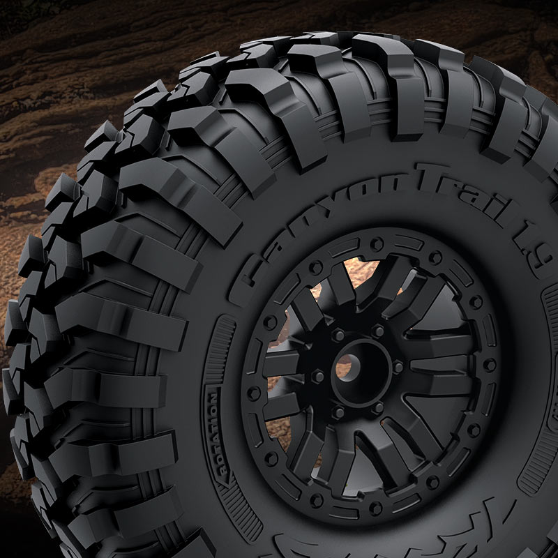 1.9&rdquo; Scale Wheels and Tires