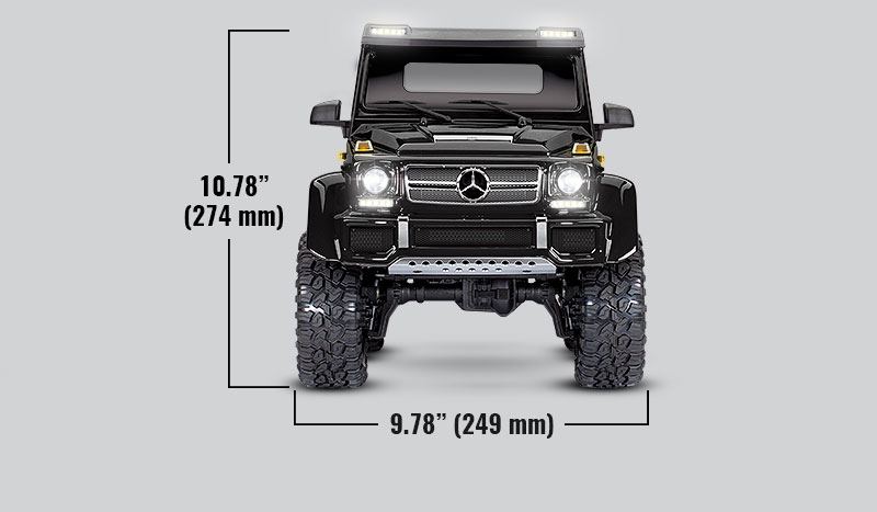Specs - TRX-6 Mercedes-Benz G 63 AMG 6x6 (#88096-4)