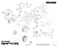 Ford Raptor 1:10 RTR Fox | Rear part