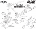 Blade 130 X Red Bull | Šasi