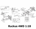 ECX Roost Desert Buggy 4WD 1:18 RTR | Šasi