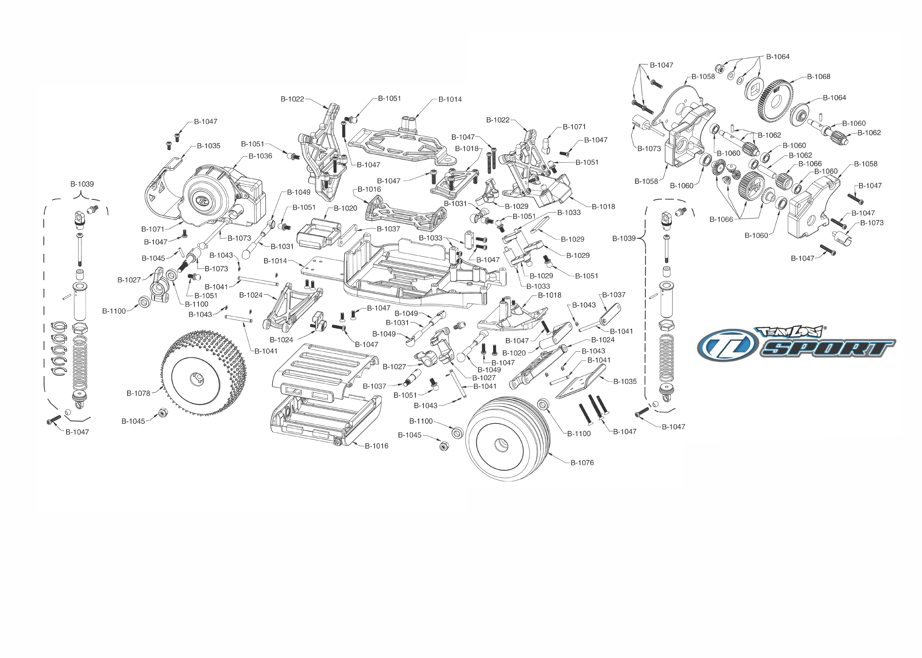 Losi mini store t parts