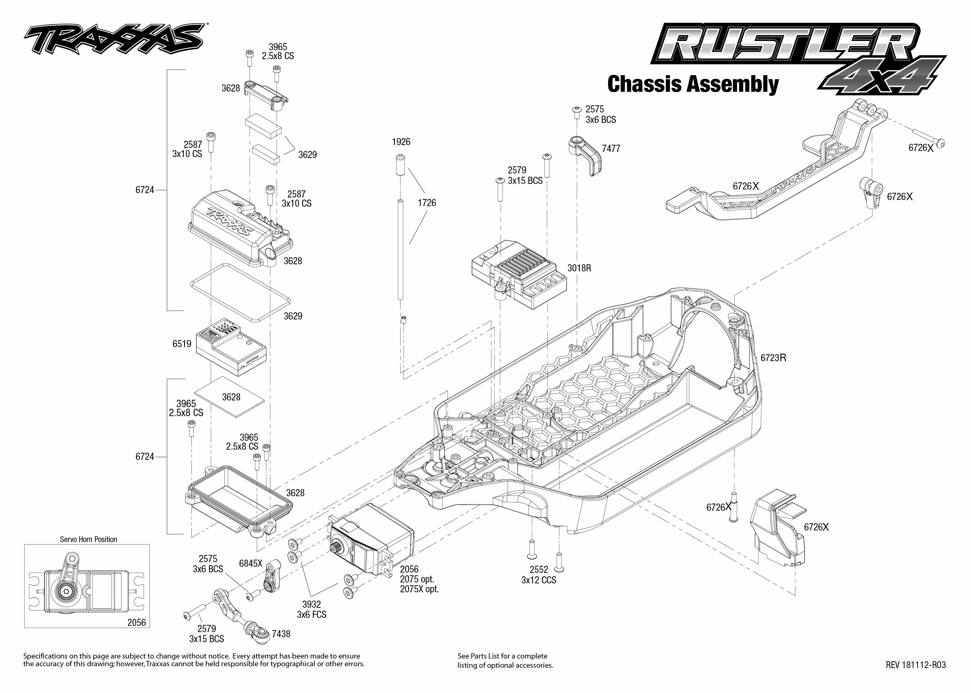 Traxxas rustler clearance spare parts