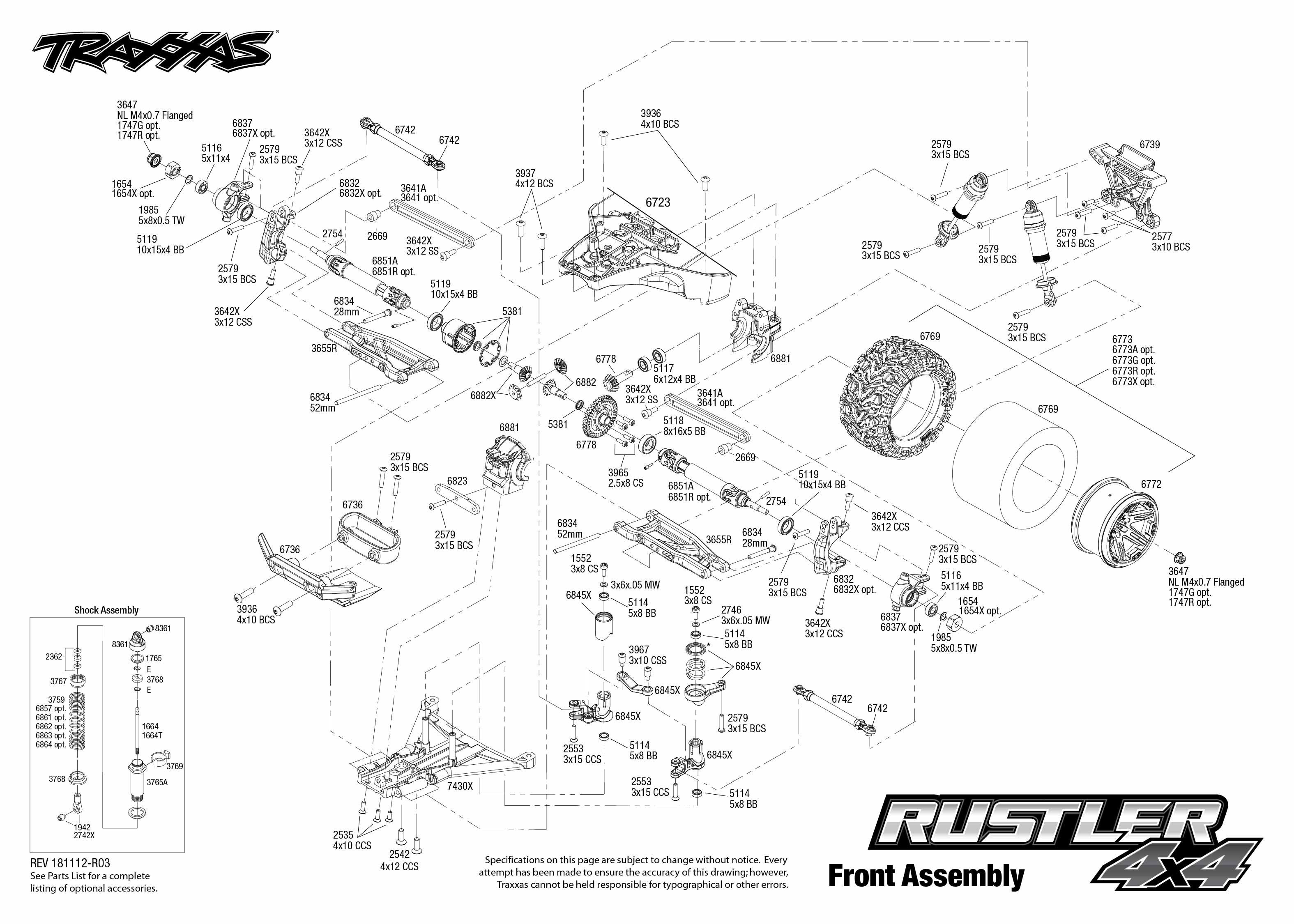 traxxas rustler parts