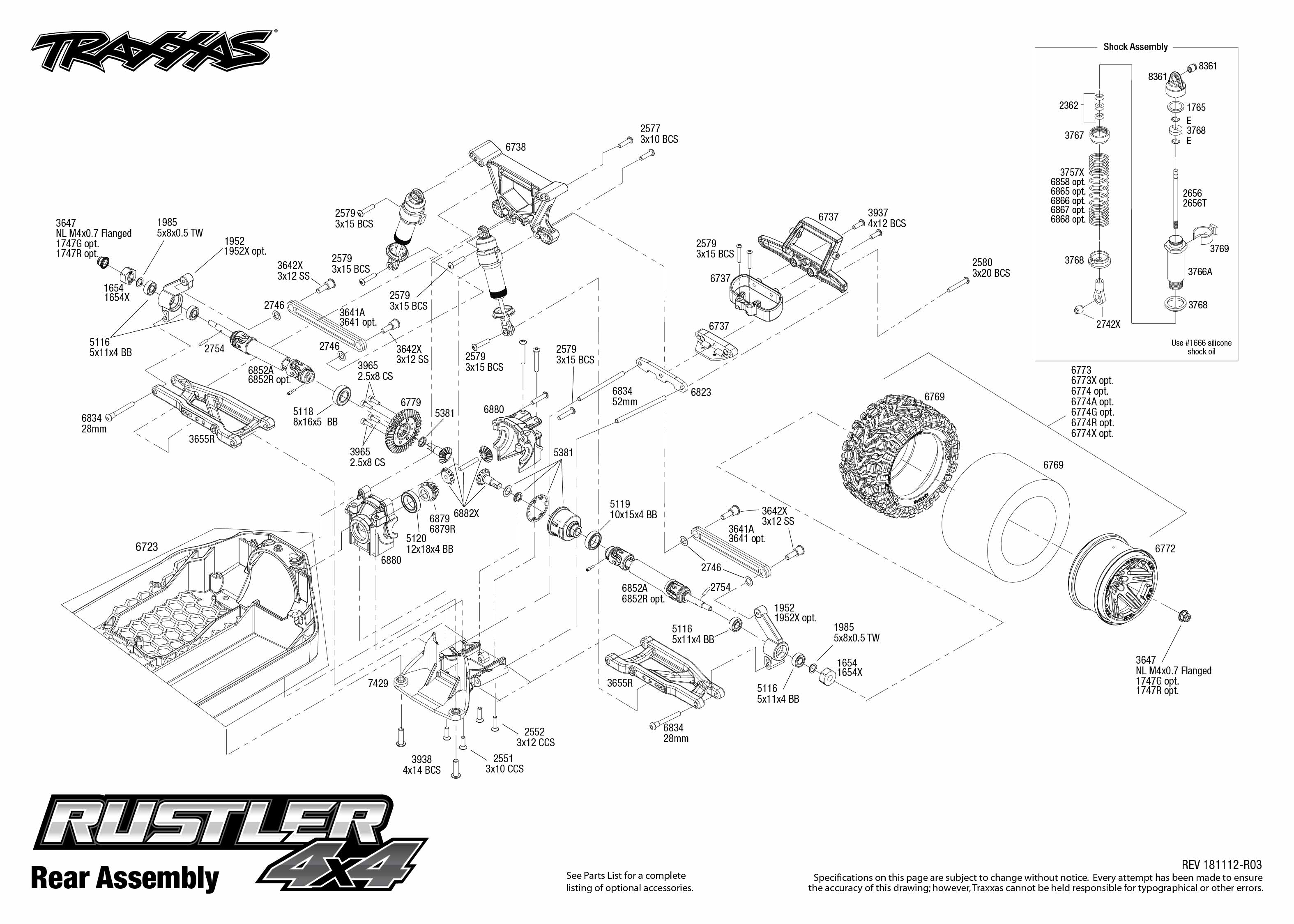 traxxas rustler replacement parts
