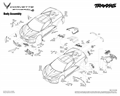 Chevrolet Corvette Stingray 1:10 RTR | Karosérie
