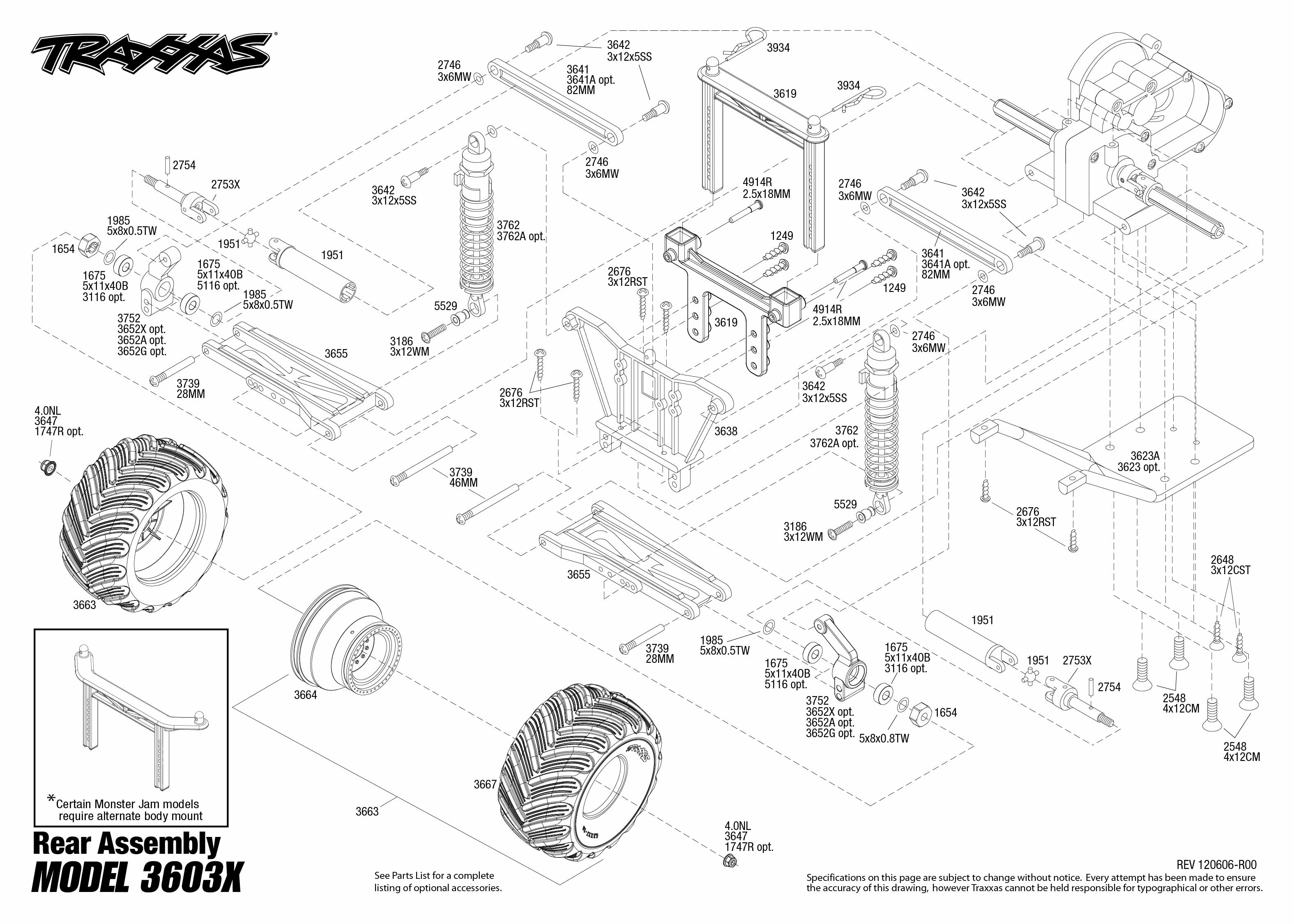 Traxxas grave deals digger parts