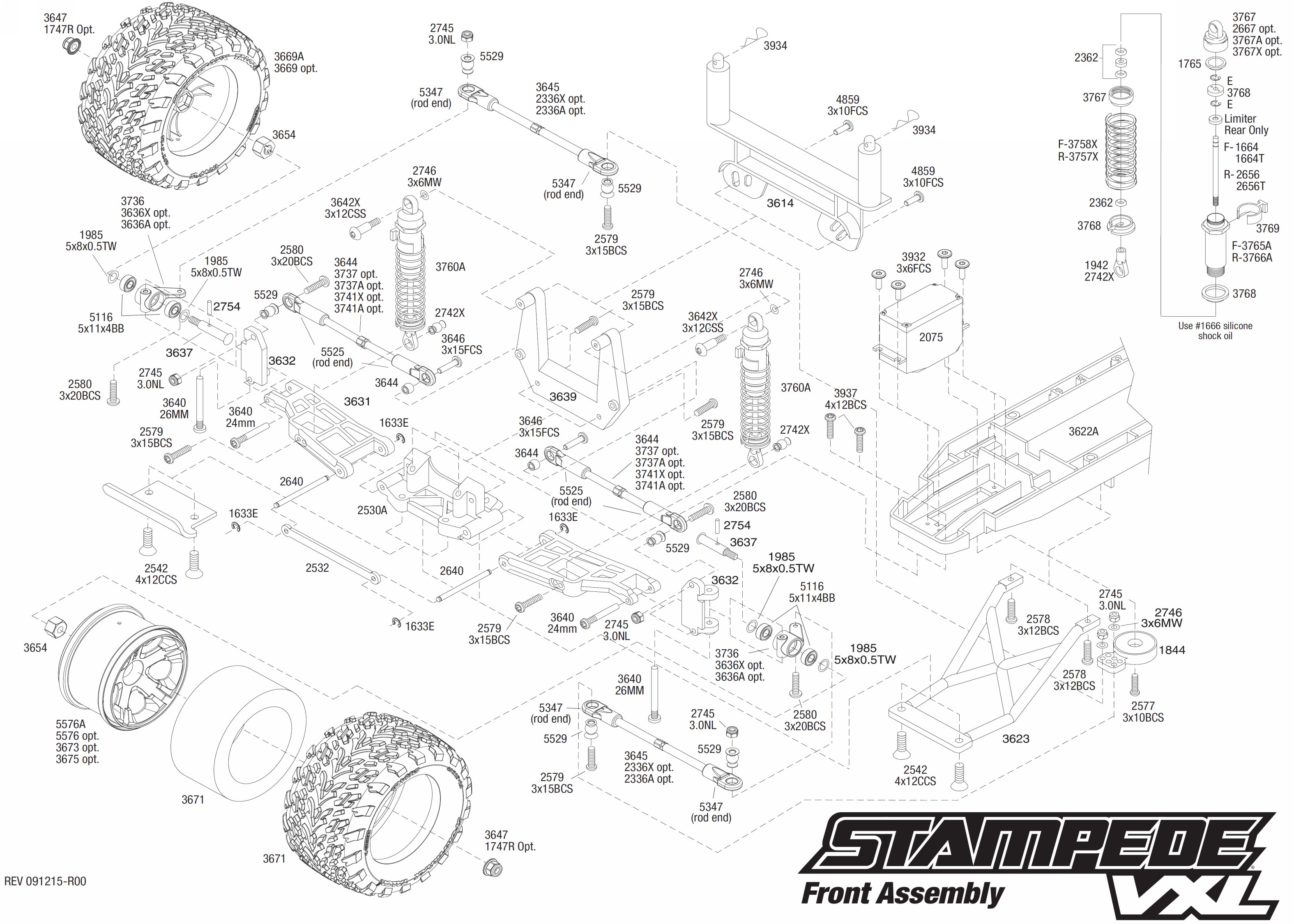 traxxas stampede parts