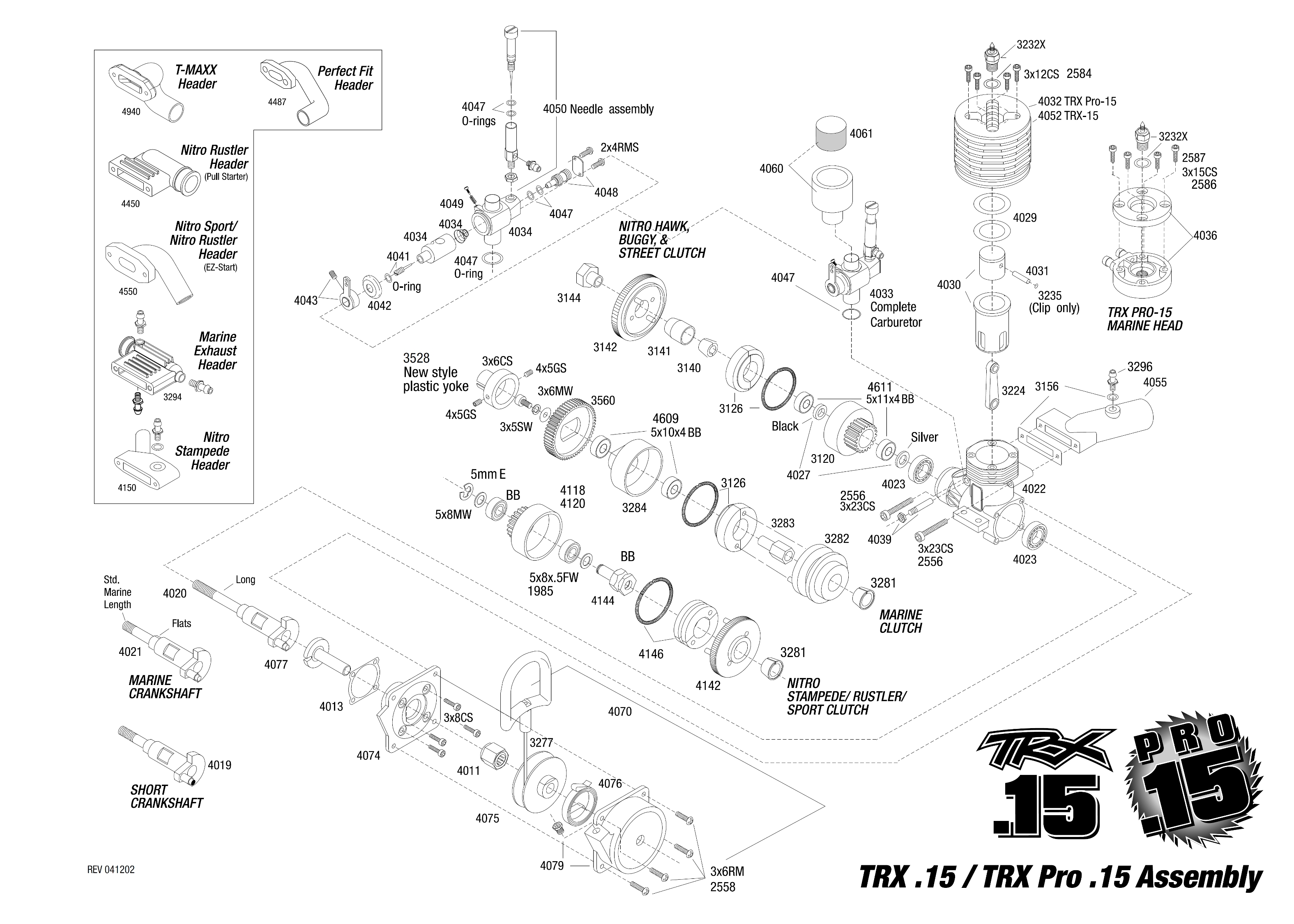 trx 15 nitro engine