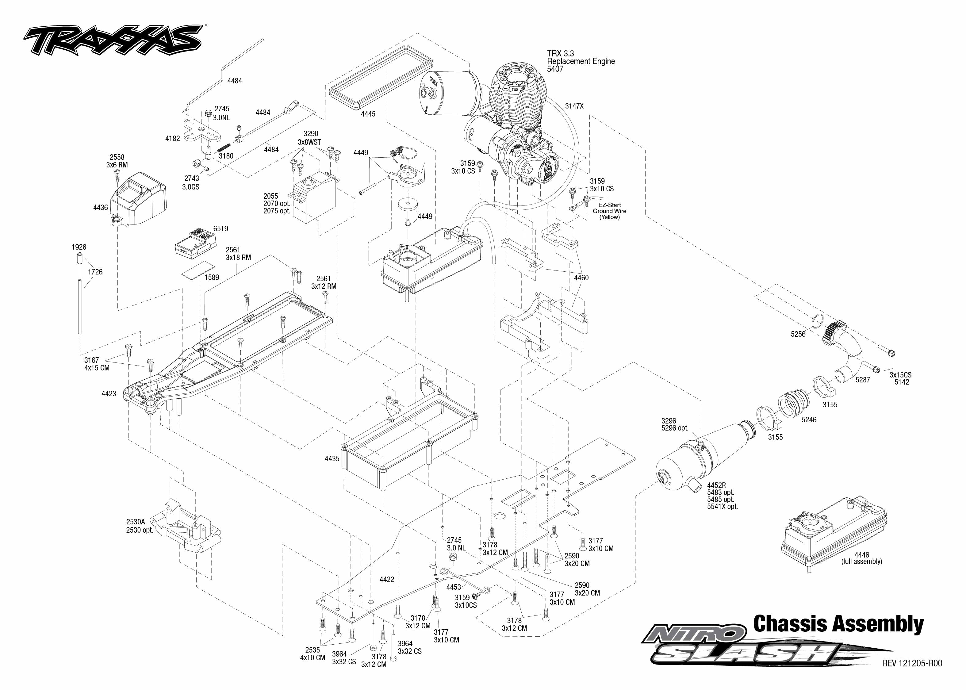 Traxxas slash 2wd rear exploded view 2025