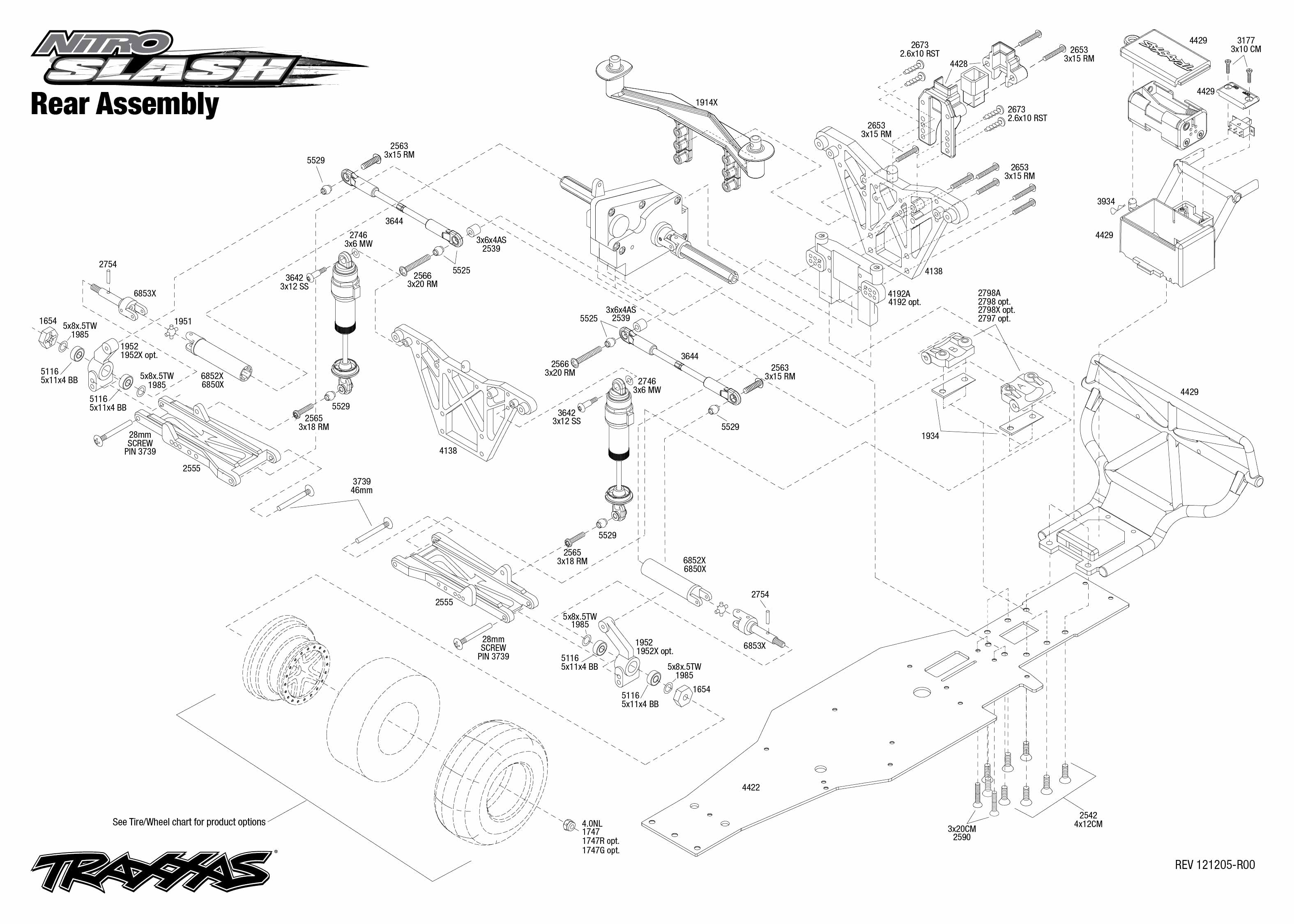 traxxas nitro slash parts