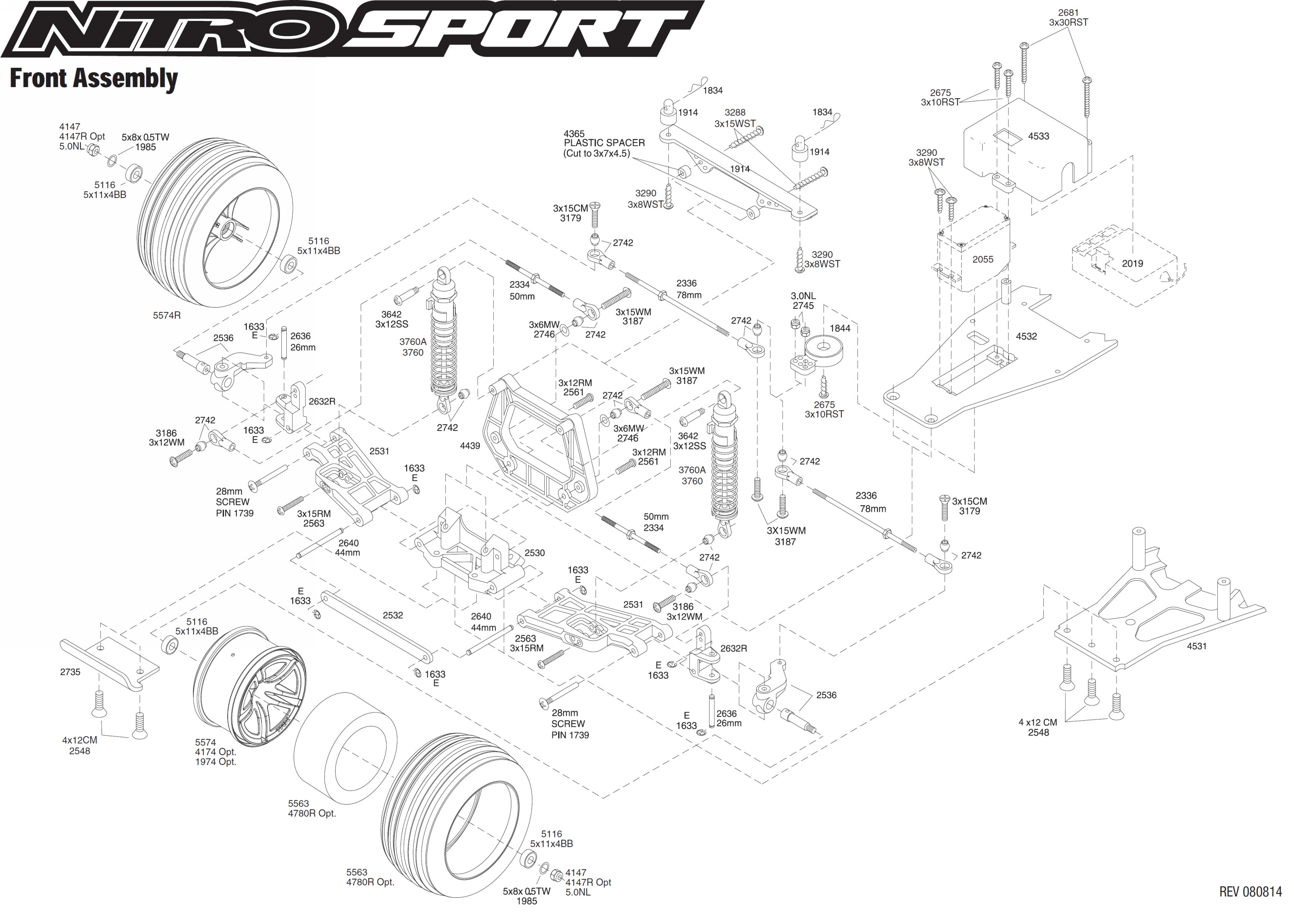 traxxas nitro sport parts