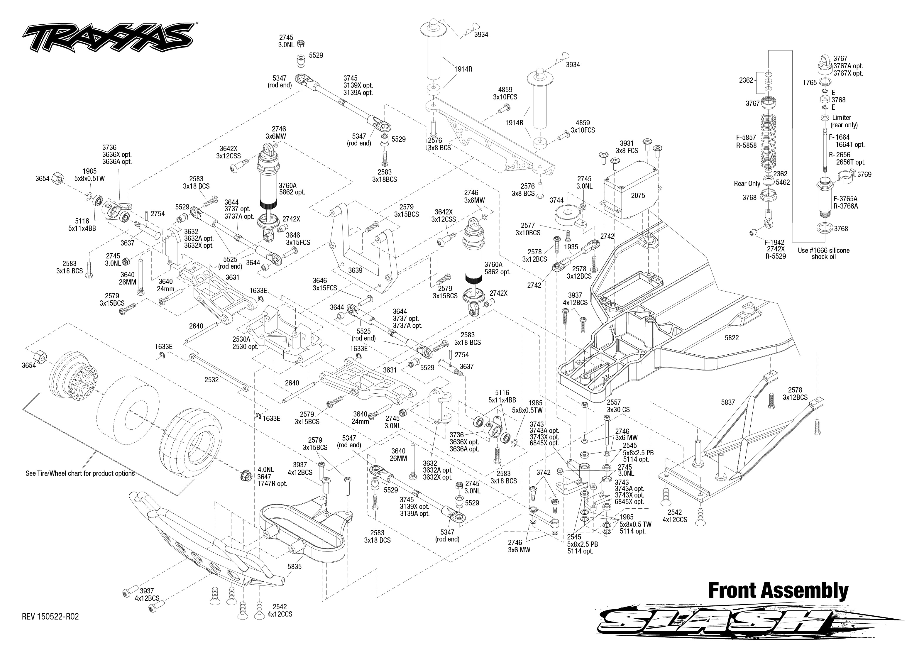 Traxxas slash clearance front end