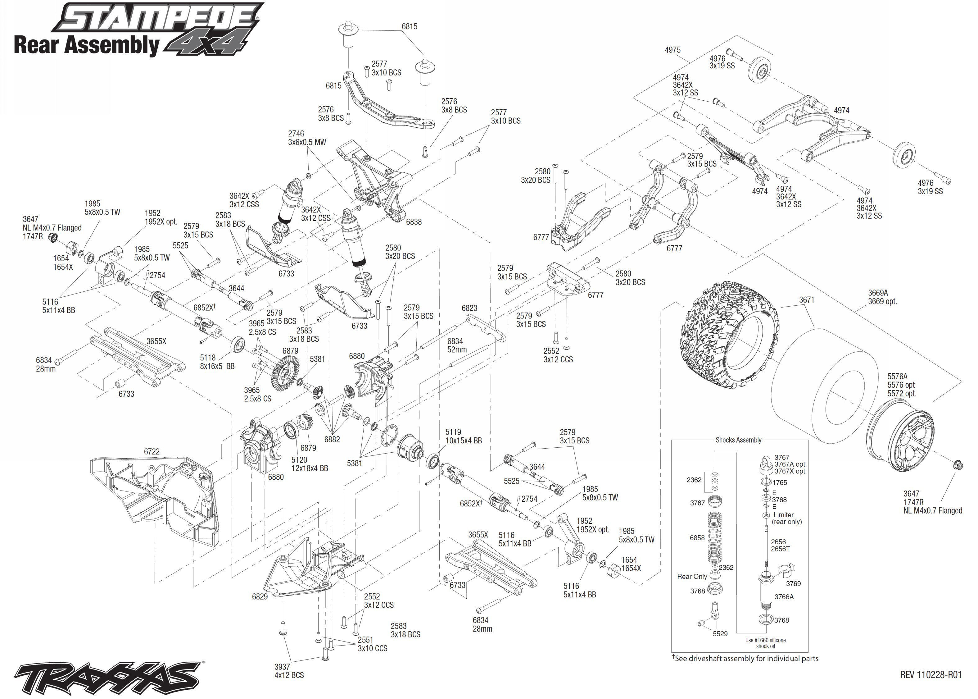 traxxas stampede parts