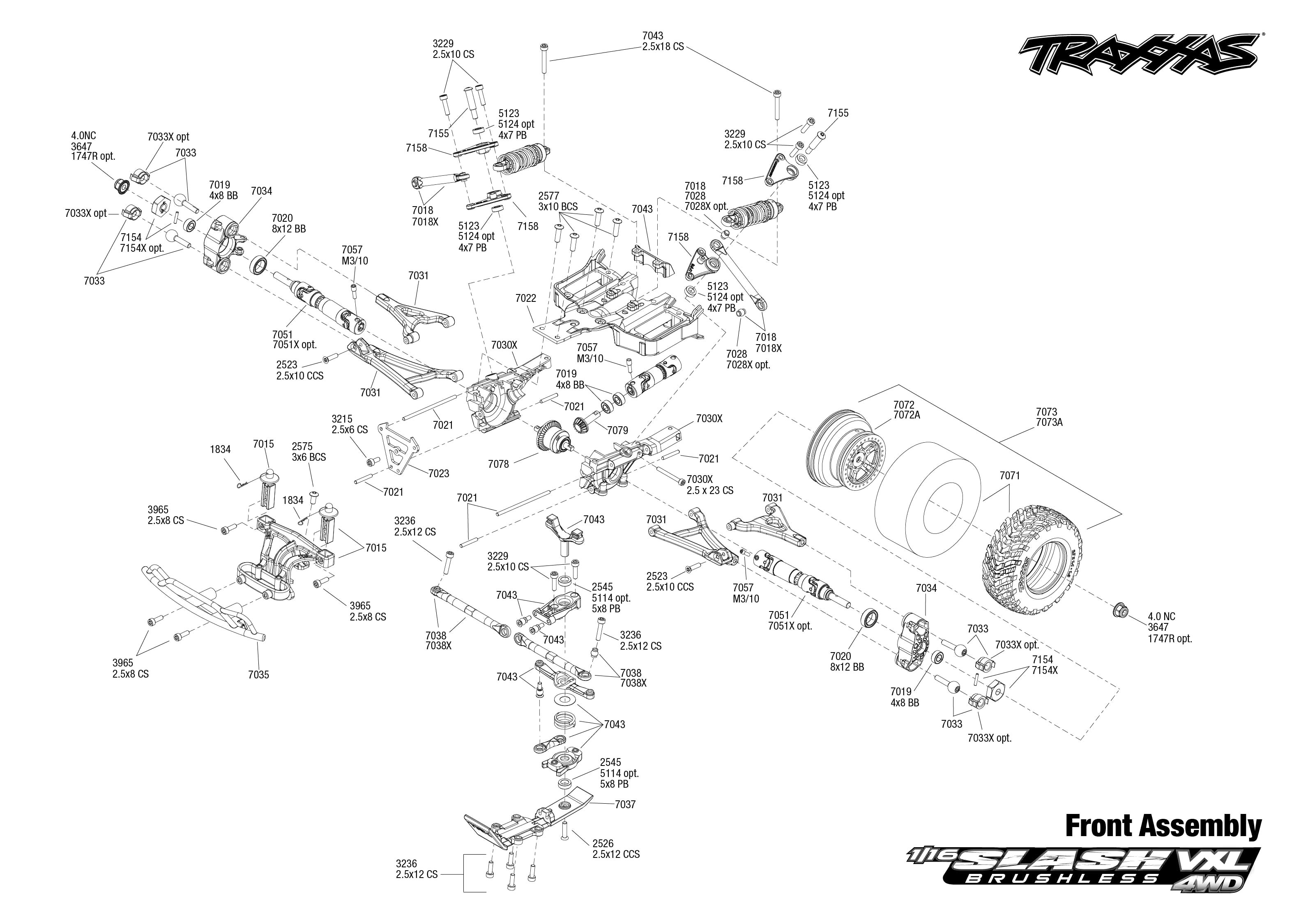 traxxas slash spare parts