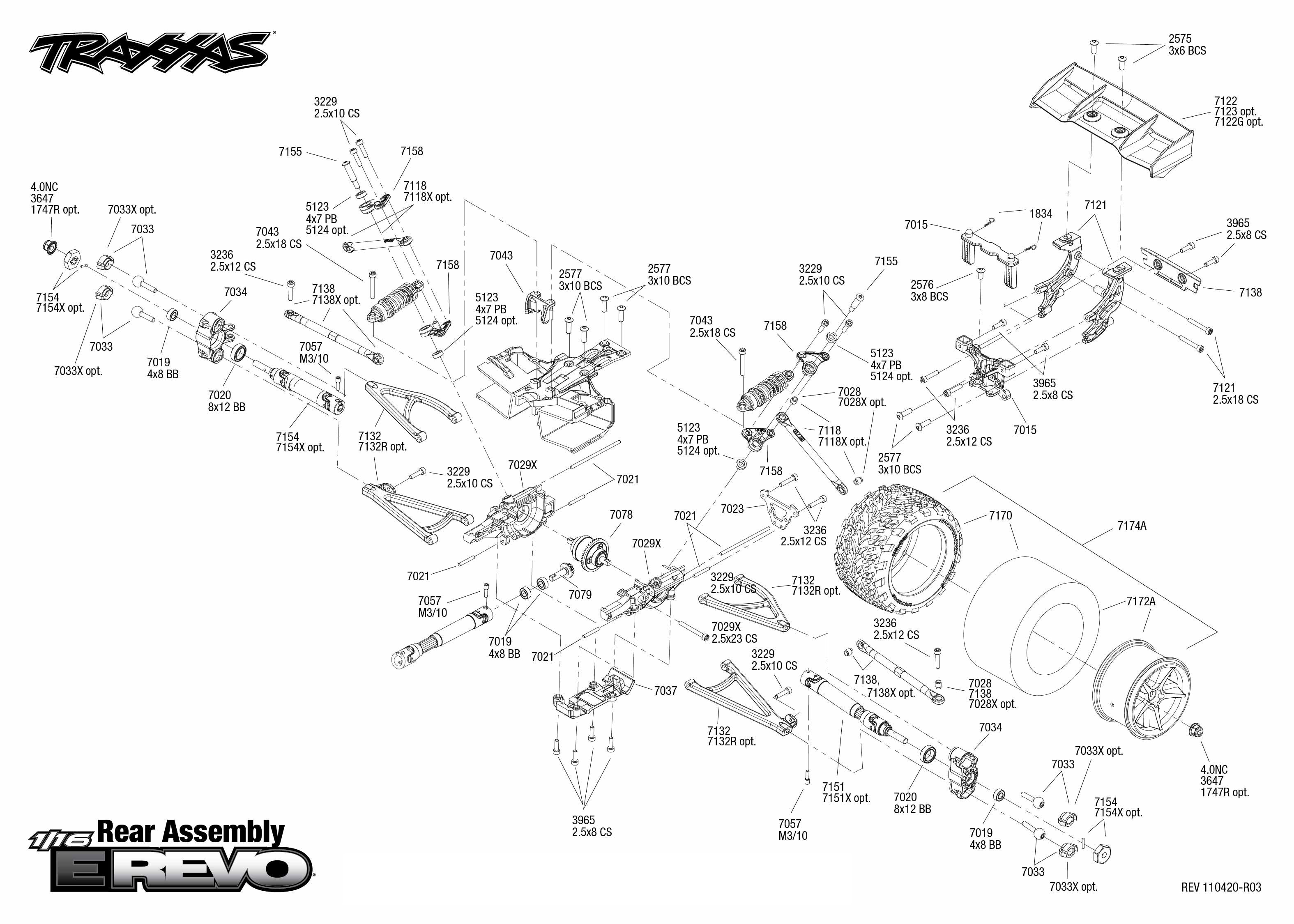 Rückkufenplatte Für Traxxas 1/16 E-Revo/Summit/Slash – Aluminium, Blau, Originalnummer 7037
