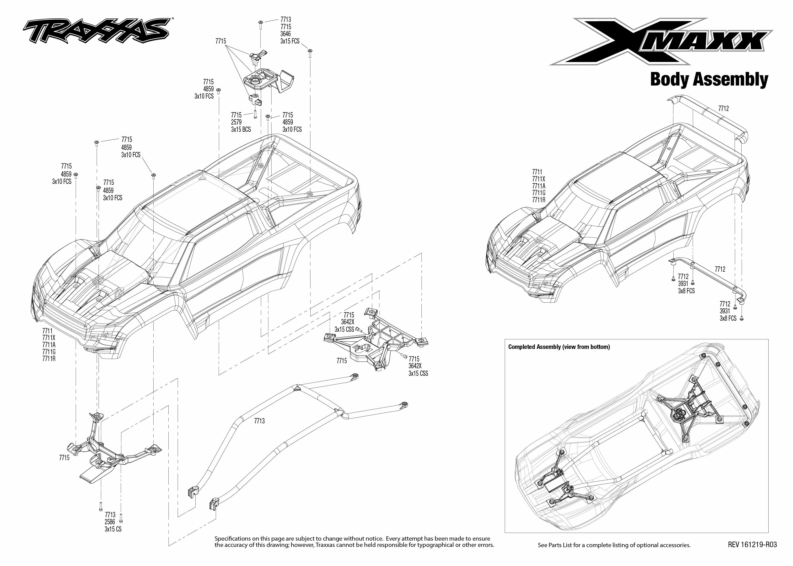 traxxas x maxx parts