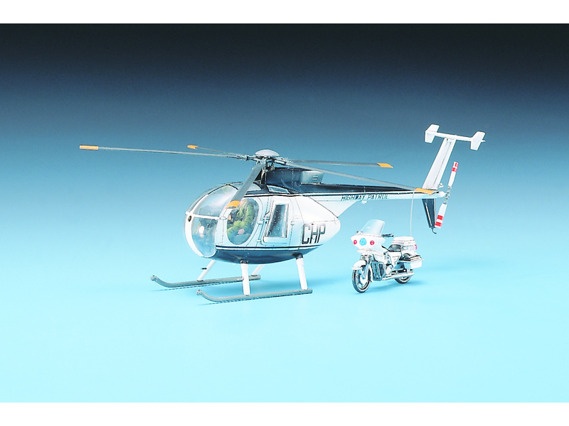 Academy 1/48 Police Helicopter Hughes 500D 12249 