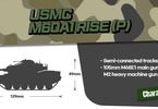 Academy M60A1 Rise (P) USMC (1:72)