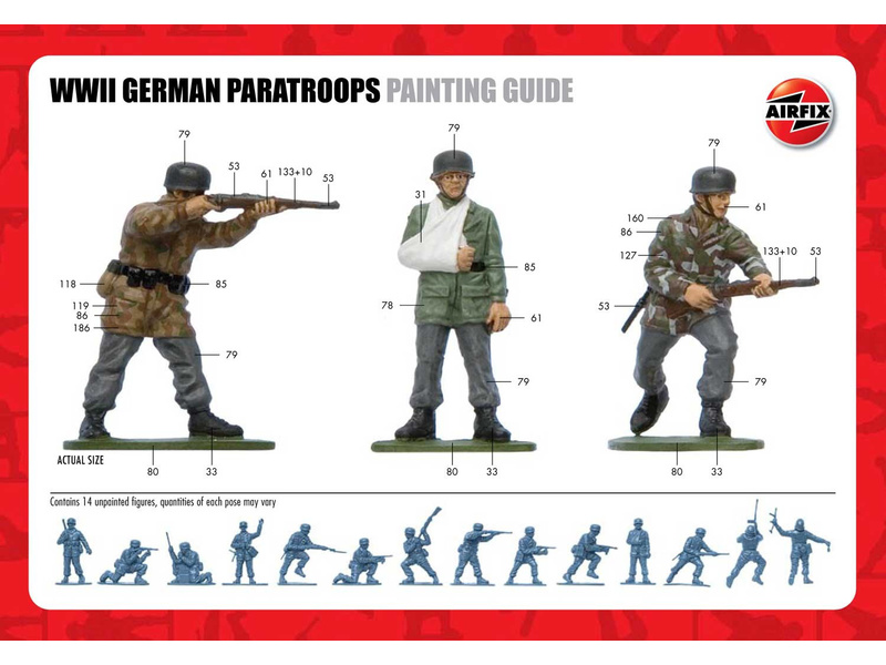 Figurines De Soldats 1/72 WW2 German - Marque Airfix/Atlantic/Esci - Occasion - Lot 31-2