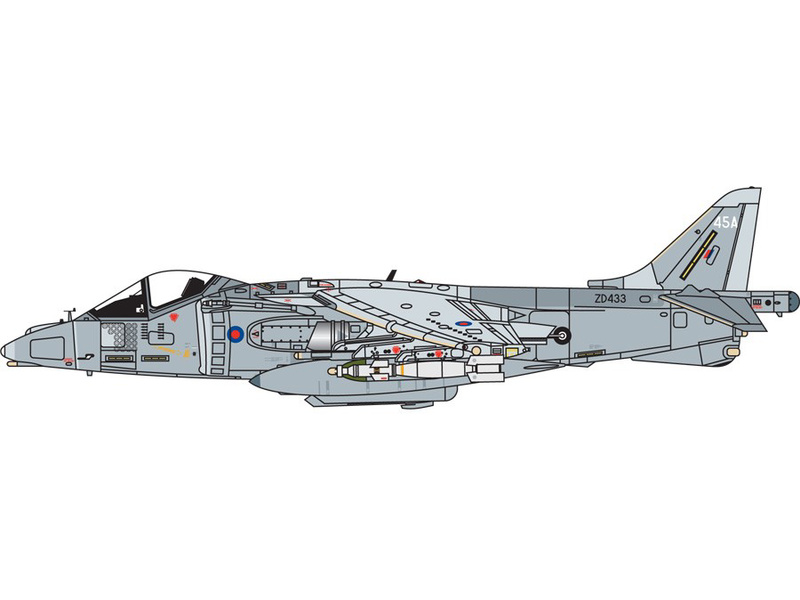 Airfix Modellbausatz Harrier GR9 – Maßstab 1:72, Länge 19,9 Cm, Für Erfahrene Bastler