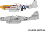 Airfix Messerschmitt Me262, P-51D Mustang (1:72) (Giftset)