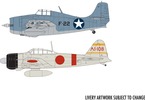Airfix Grumman F-4F4 Wildcat, Mitsubishi Zero (1:72) (Giftset)