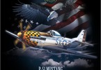 Antonio pánské tričko P-51 Mustang