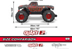 Arrma Quake 223S BLX 2WD 1:10 RTR zelená