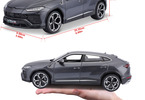 Bburago Plus Lamborghini Urus 1:18 šedá metalíza