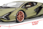 Bburago Lamborghini Sián FKP 37 1:18 zelená metalíza