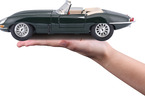 Bburago Jaguar E-type Cabriolet 1:18 zelená