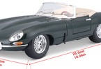Bburago Jaguar E-type Cabriolet 1:18 zelená