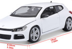 Bburago Plus Volkswagen Scirocco R 1:24 white