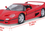 Bburago 1:24 Ferrari F50 red