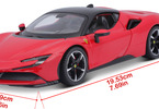 Bburago Ferrari SF90 Stradale 1:24 red