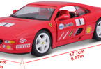 Bburago Ferrari F355 Challenge 1:24 červená