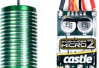 Střídavý regulátor Castle Sidewinder Micro 2 pro RC modely aut 1:18: Regulátor s motorem 0808