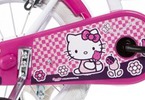 DINO Bikes - Dětské kolo 14" Hello Kitty se sedačkou pro panenku a košíkem