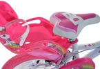 DINO Bikes - Dětské kolo 16" Jednorožec se sedačkou