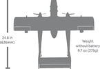 E-flite OV-10 Bronco 0.65m AS3X SAFE Select BNF Basic