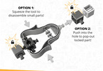 Engino Creative Builder loader with backhoe 3v1