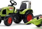 FALK - Šlapací traktor Claas Axos 330 s vlečkou: Pohled