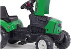 FALK - Šlapací traktor Farm Lander s vlečkou Z160X s otevírací kapotou zelený