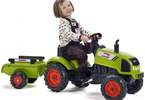 FALK - Šlapací traktor Claas Arion 410 s vlečkou